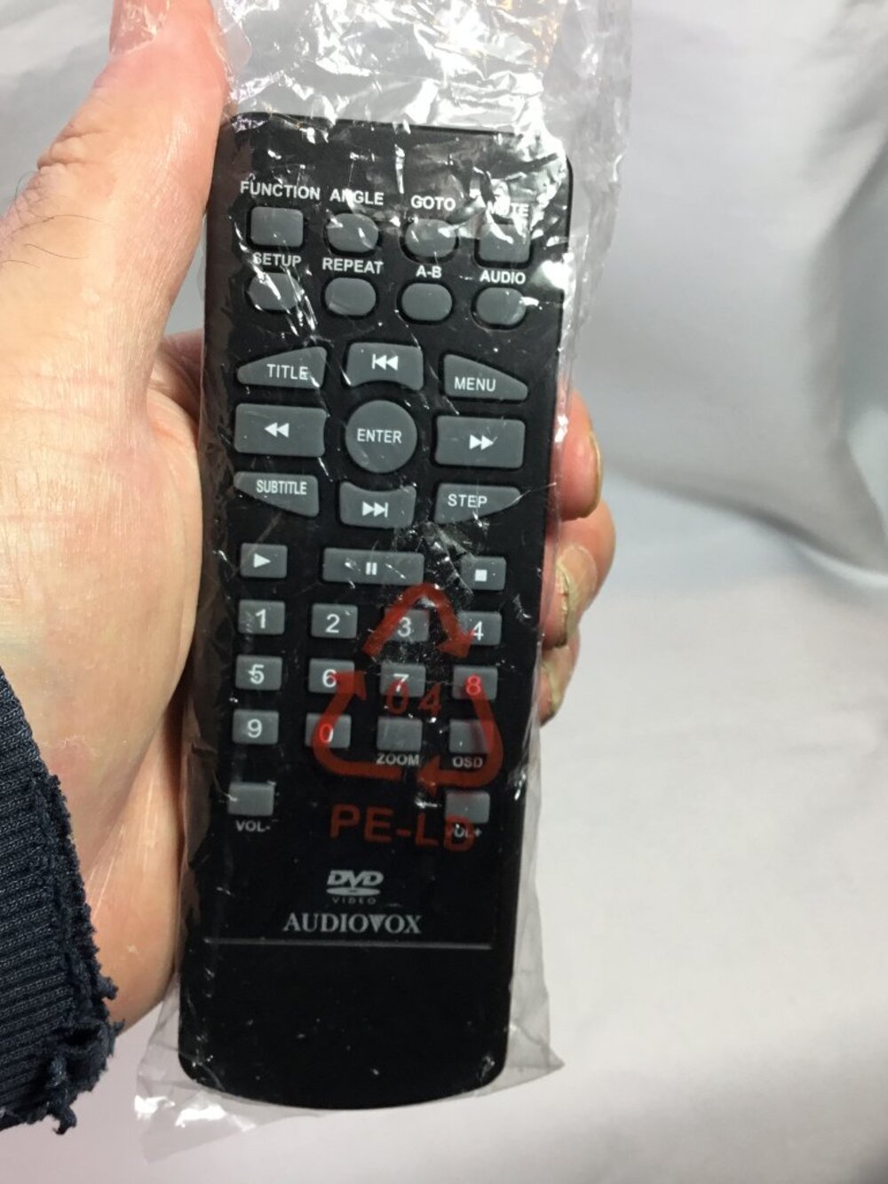 Audiovox 13651550 DVD Remote Control NEW